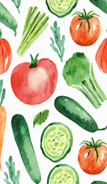 [LINE着せ替え] 【シンプル】お野菜の着せかえ#760の画像1