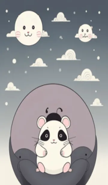 [LINE着せ替え] 可愛い小さなマウス 快適な良い日 merSvの画像1