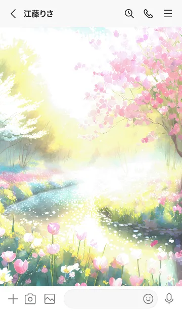 [LINE着せ替え] 優美な春の風景の着せかえ(Spring-636)の画像2