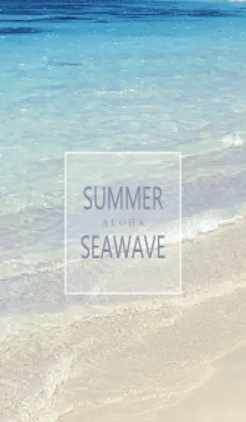 [LINE着せ替え] SUMMER-BLUE SEA WAVE HAWAIIの画像1