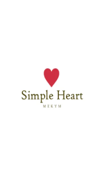 [LINE着せ替え] SIMPLE HEART-LOVE- 15の画像1
