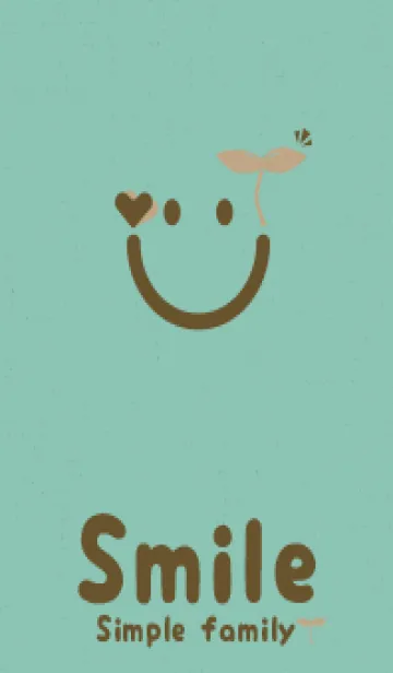 [LINE着せ替え] スマイル＆新芽 チョコミントの画像1