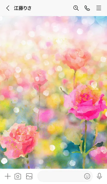 [LINE着せ替え] 薔薇(バラ)の花の着せかえ(R3941)の画像2