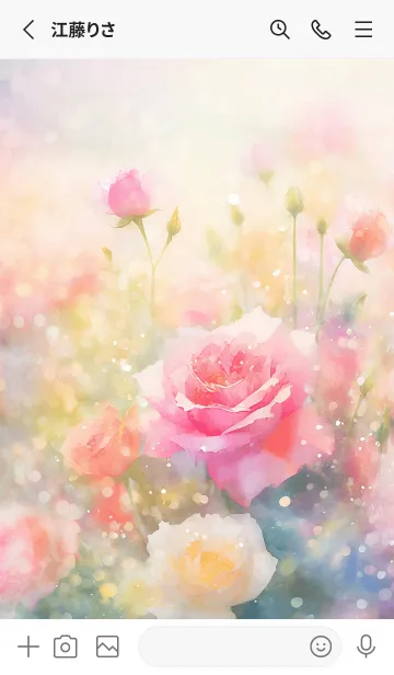 [LINE着せ替え] 薔薇(バラ)の花の着せかえ(R3942)の画像2