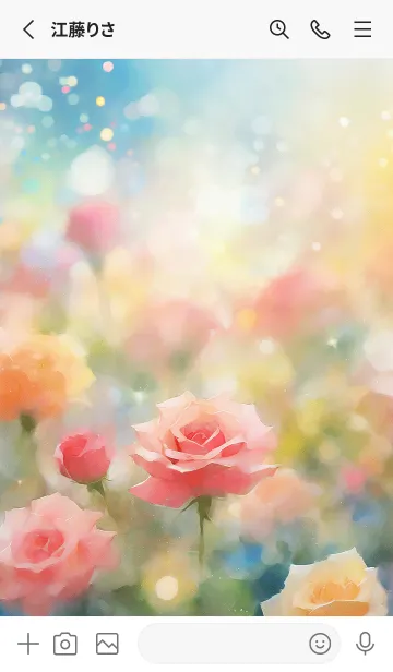 [LINE着せ替え] 薔薇(バラ)の花の着せかえ(R3938)の画像2