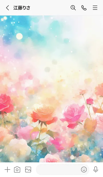 [LINE着せ替え] 薔薇(バラ)の花の着せかえ(R3936)の画像2