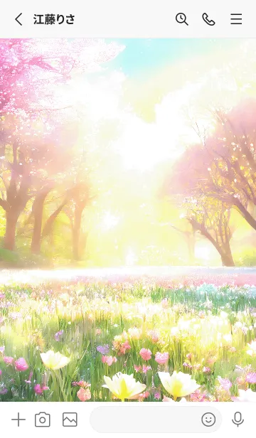 [LINE着せ替え] 優美な春の風景の着せかえ(Spring-647)の画像2