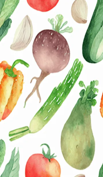 [LINE着せ替え] 【シンプル】お野菜の着せかえ#767の画像1