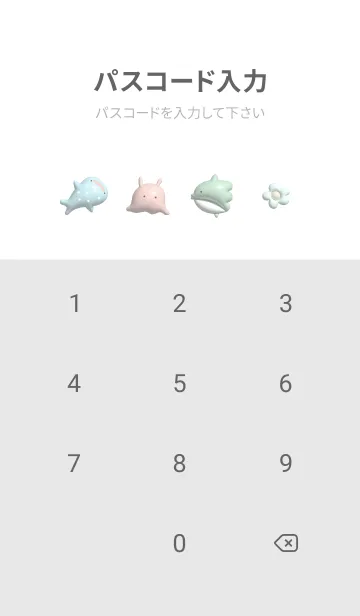 [LINE着せ替え] ぷっくり花と魚01_1の画像4