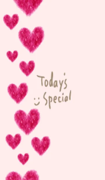 [LINE着せ替え] ハート 縦に25の画像1