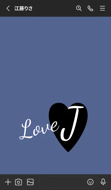 [LINE着せ替え] ラブ イニシャル ”J” 23の画像2