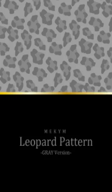 [LINE着せ替え] Leopard Pattern BLACK GRAY 15の画像1