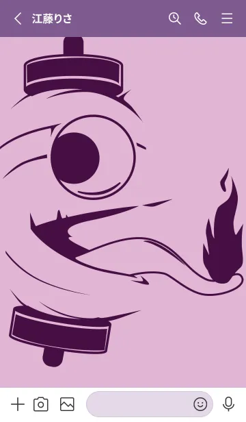 [LINE着せ替え] kabemon-提灯おばけ リラの画像2