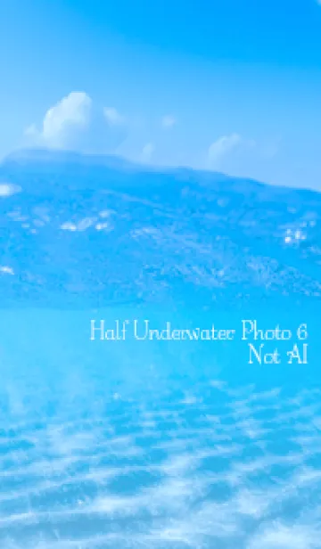 [LINE着せ替え] Half Underwater Photo 6 Not AIの画像1