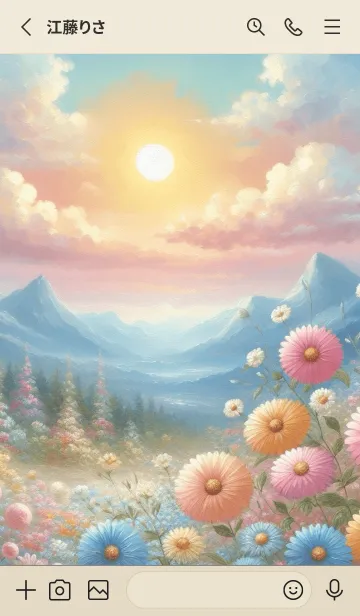 [LINE着せ替え] bright flowersの画像2