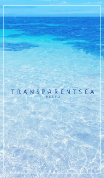 [LINE着せ替え] TRANSPARENT SEA-HAWAII MEKYM 30の画像1