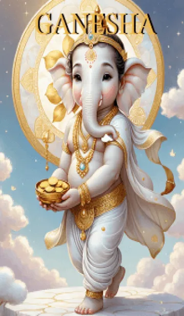 White_Ganesha  Wealth & Rich Theme (JP)の着せ替えメイン画像