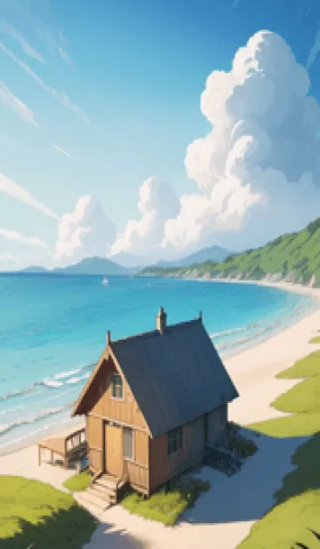 [LINE着せ替え] 海辺のバケーションコテージ oEWpsの画像1