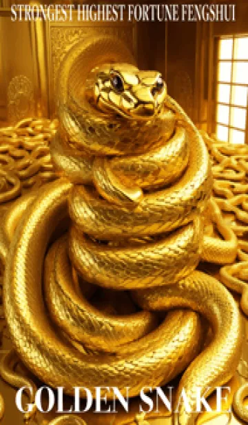 [LINE着せ替え] 黄金の蛇 幸運の67の画像1
