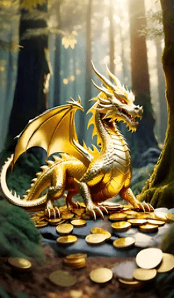 [LINE着せ替え] ゴールデンドラゴン、お金と権力 18の画像1