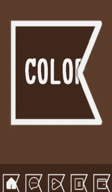 [LINE着せ替え] brown color O56の画像1