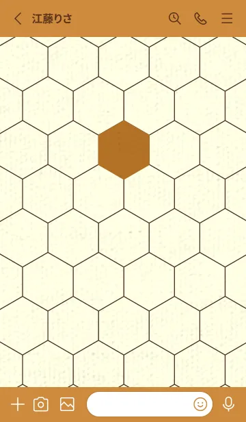 [LINE着せ替え] 六角形のきせかえ サンタンの画像2