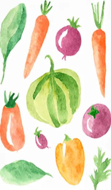 [LINE着せ替え] 【シンプル】お野菜の着せかえ#780の画像1