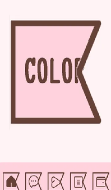 [LINE着せ替え] pink color O58の画像1