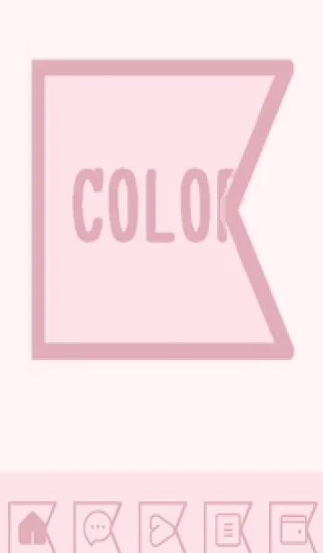 [LINE着せ替え] pink color O60の画像1