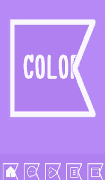 [LINE着せ替え] purple color O56の画像1