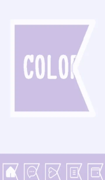 [LINE着せ替え] purple color O59の画像1