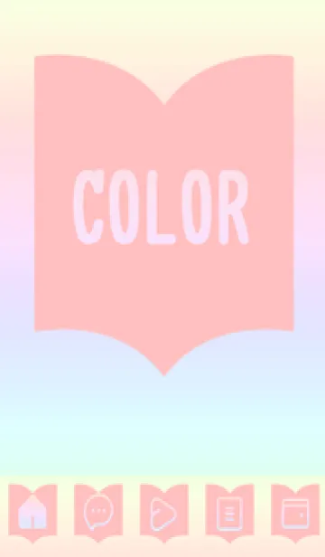 [LINE着せ替え] pink color rainbow Q07の画像1