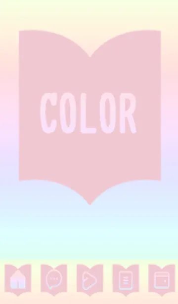 [LINE着せ替え] pink color rainbow Q10の画像1