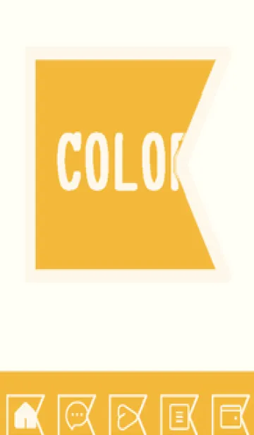 [LINE着せ替え] yellow color O58の画像1