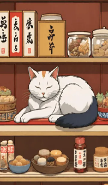 [LINE着せ替え] 猫の浮世絵 D1BB6dの画像1