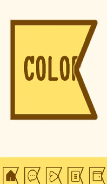 [LINE着せ替え] yellow color O59の画像1