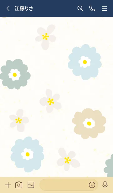 [LINE着せ替え] 花 大人 北欧風19の画像2