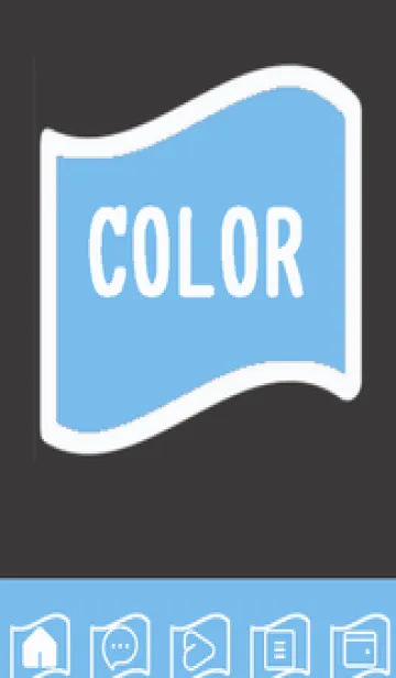 [LINE着せ替え] blue color P60の画像1