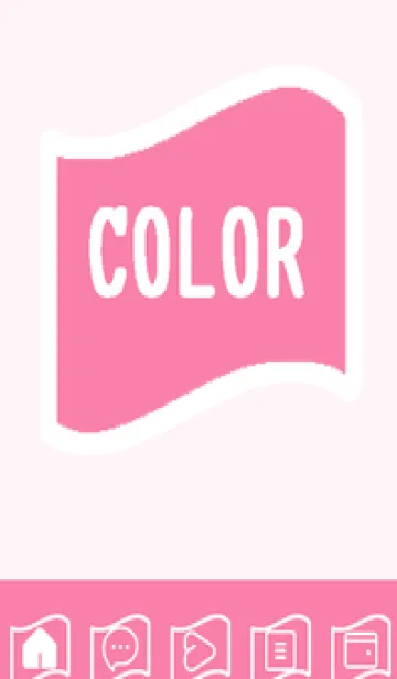 [LINE着せ替え] pink color P56の画像1