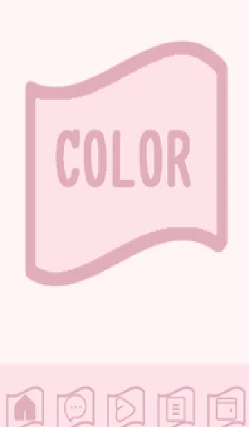 [LINE着せ替え] pink color P60の画像1