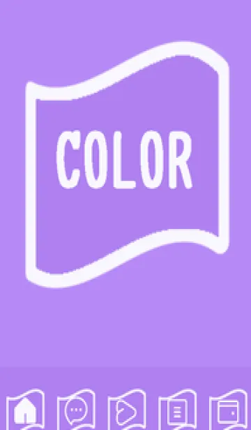 [LINE着せ替え] purple color P56の画像1