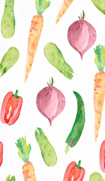 [LINE着せ替え] 【シンプル】お野菜の着せかえ#783の画像1
