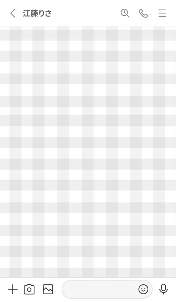 [LINE着せ替え] SIMPLE HEART :check grayの画像2