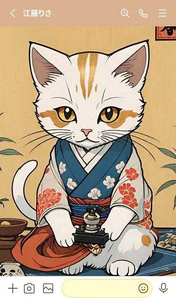 [LINE着せ替え] 猫の浮世絵 64a322の画像2