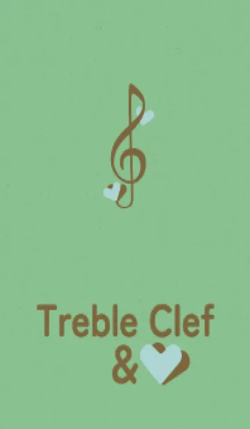 [LINE着せ替え] ト音記号＆♥ 散歩道の画像1