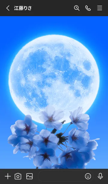 [LINE着せ替え] Real Moon #Sakura 1-5の画像2