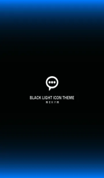 [LINE着せ替え] LIGHT ICON THEME-BLACK 3の画像1