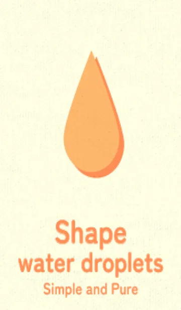 [LINE着せ替え] 水滴のきせかえ サンオレンジの画像1