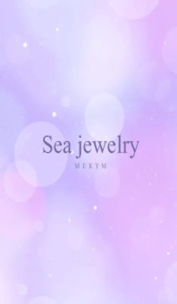 [LINE着せ替え] SEA JEWELRY-MILKY PURPLE 14の画像1