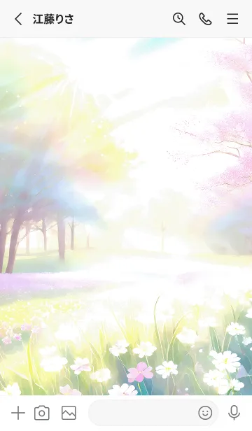 [LINE着せ替え] 優美な春の風景の着せかえ(Spring-654)の画像2